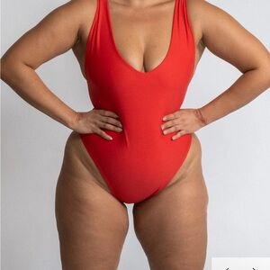 Saltwater Womens Red One Piece